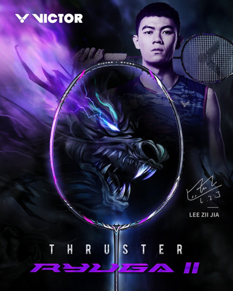 VICTOR Thruster K Ryuga II Unstrung Power Series Tournament Racquet