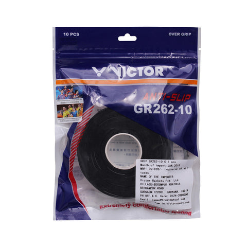 VICTOR GR-262-10 Anti Slip Overgrip Comfortable Feeling -Set of 10 pcs