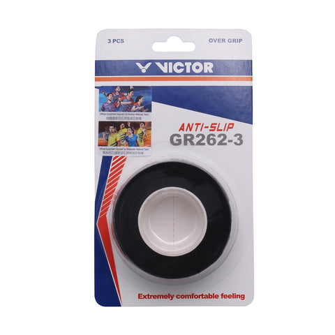 VICTOR Anti Slip GR-262-3 Overgrip Comfortable Grip- Pack of 3 Pcs