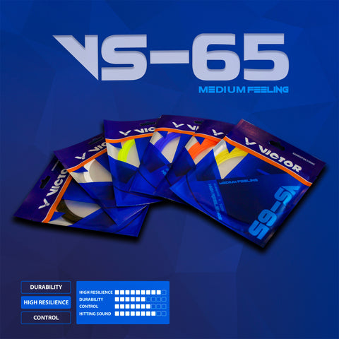 VICTOR VS-65 High Resilience, Durable & Precision Control String (0.65mm x 10m) Pack of 2