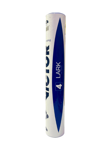 Victor Lark No.4 Feather Badminton Shuttlecocks – 12 Pcs Durable, Stable Flight Shuttles for All-Level Players