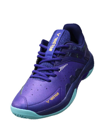 Victor P8500TDIN Indoor Badminton Shoes – Black Gold / Navy Blue