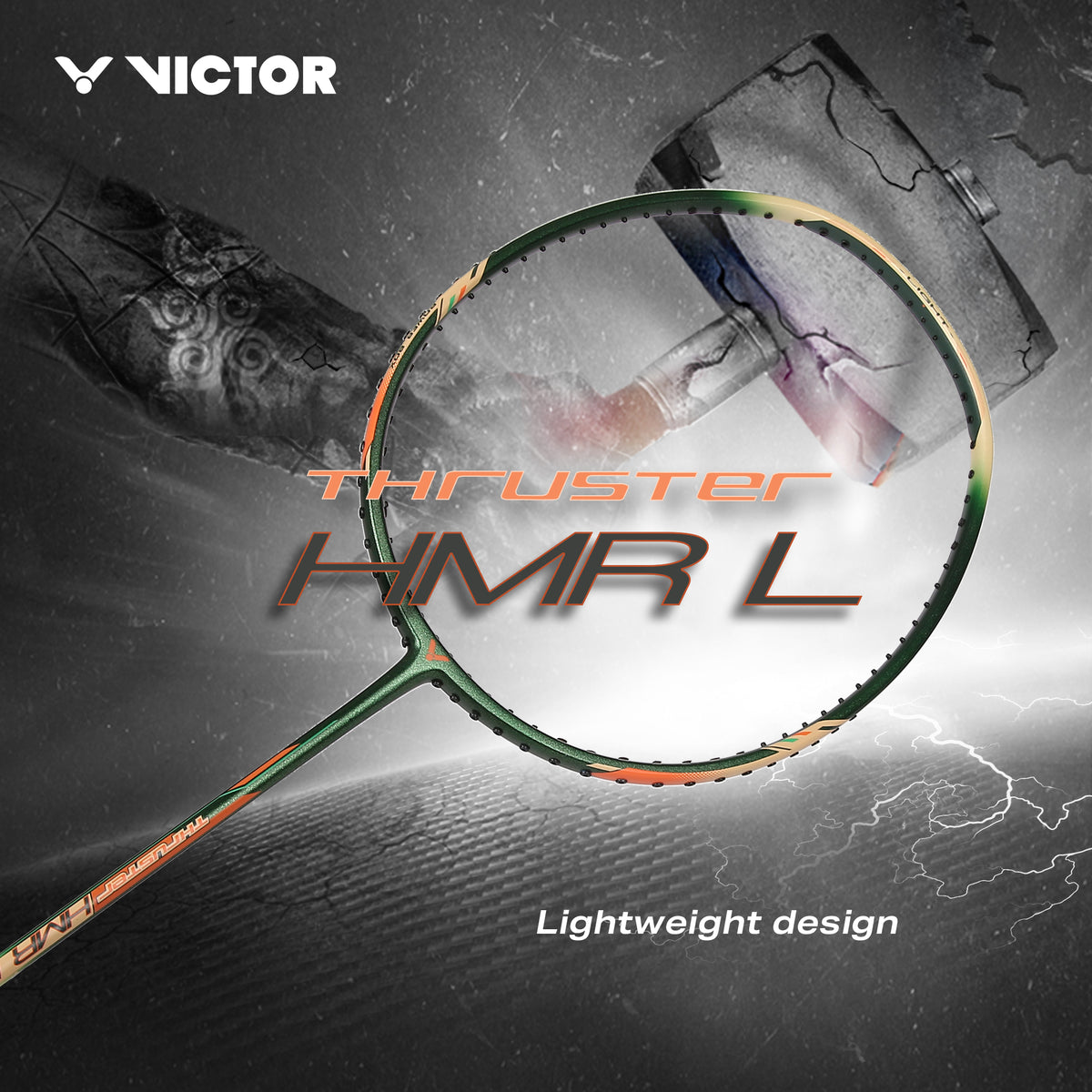 VICTOR Thruster TK-HMR Light-V 5U/6U Professional Power Series Racquet