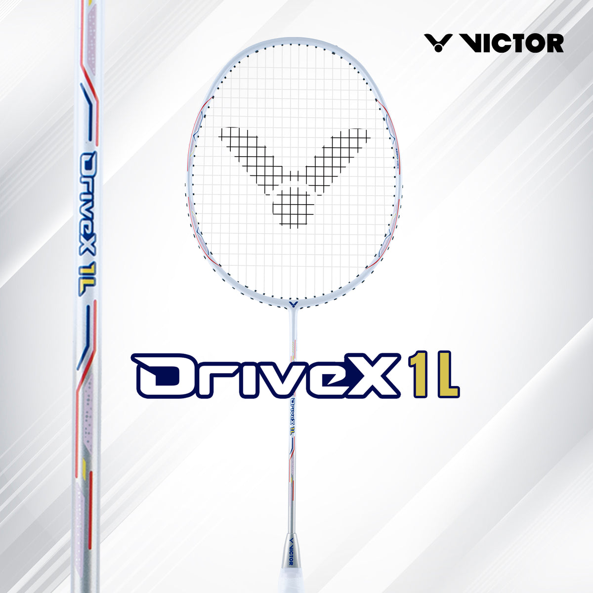 VICTOR DriveX DX-1L-V Strung Professional Lightweight  Racket