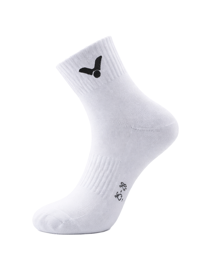 VICTOR Mid-Calf Socks SK152-3 – Pack of 3 Sports Socks (Grey, Black & White)