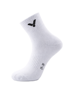 VICTOR Mid-Calf Socks SK152-3 – Pack of 3 Sports Socks (Grey, Black & White)