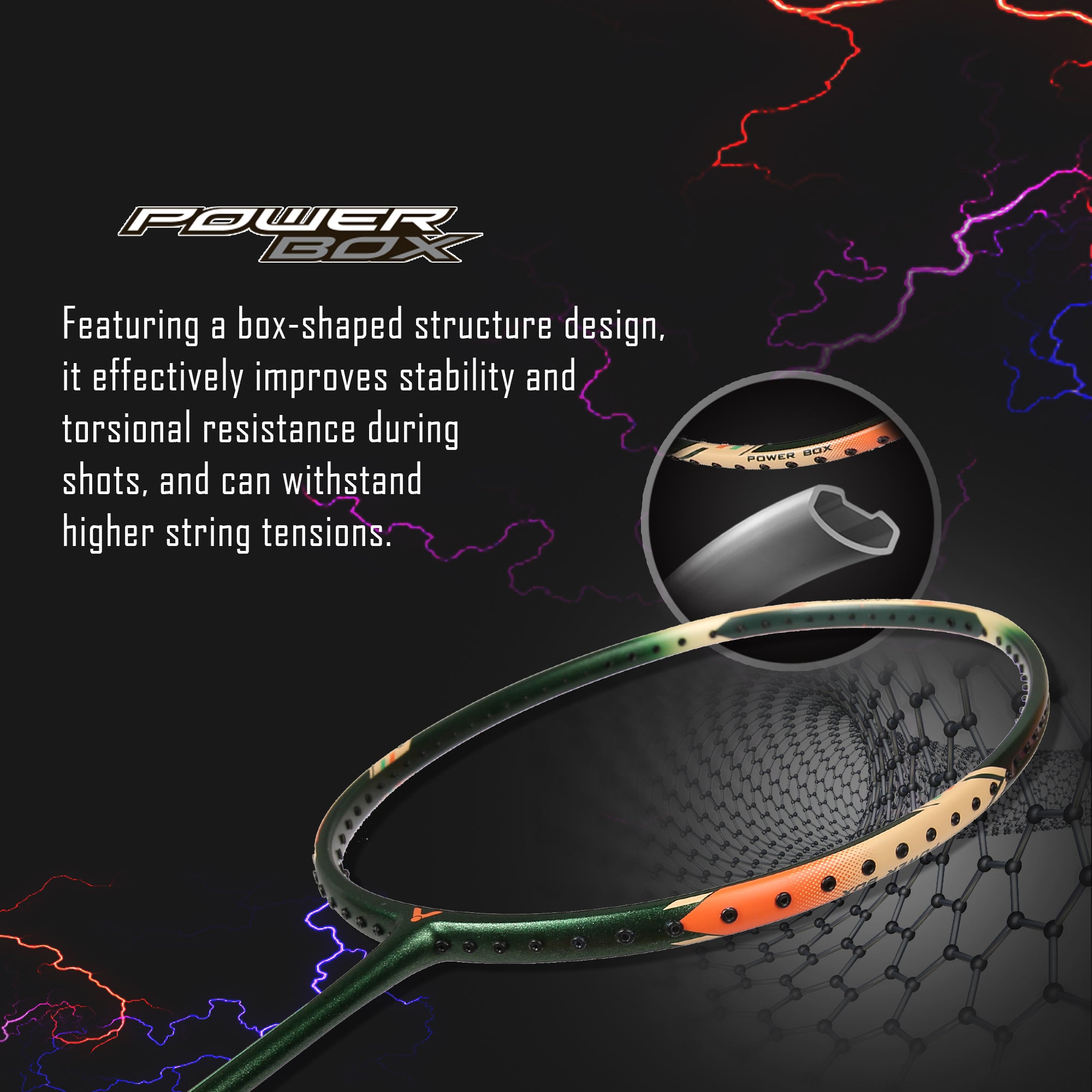 VICTOR Thruster TK-HMR Light-V 5U/6U Professional Power Series Racquet