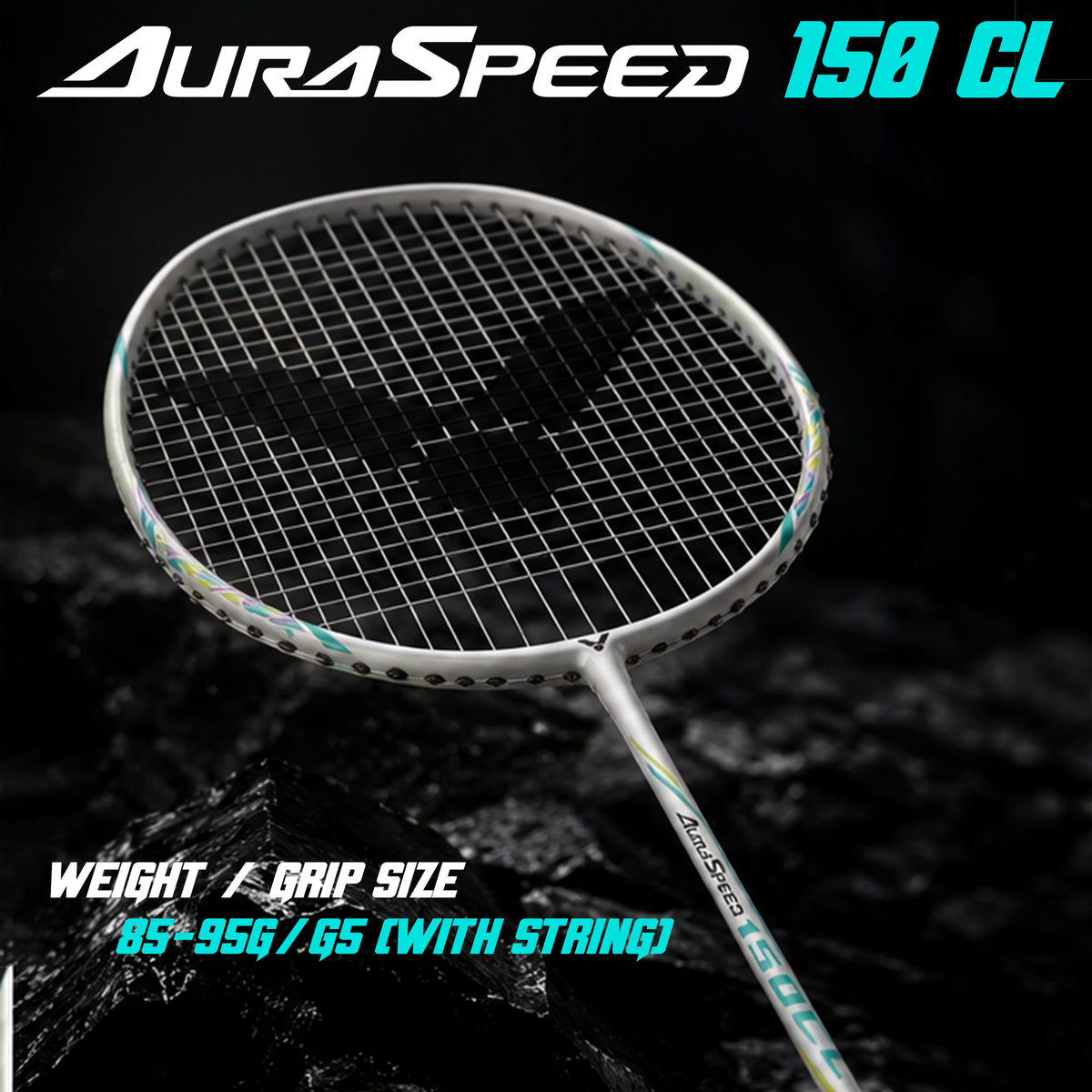 VICTOR AURASPEED ARS-150CL  Pre-Strung Aluminum Racket | G5 Grip
