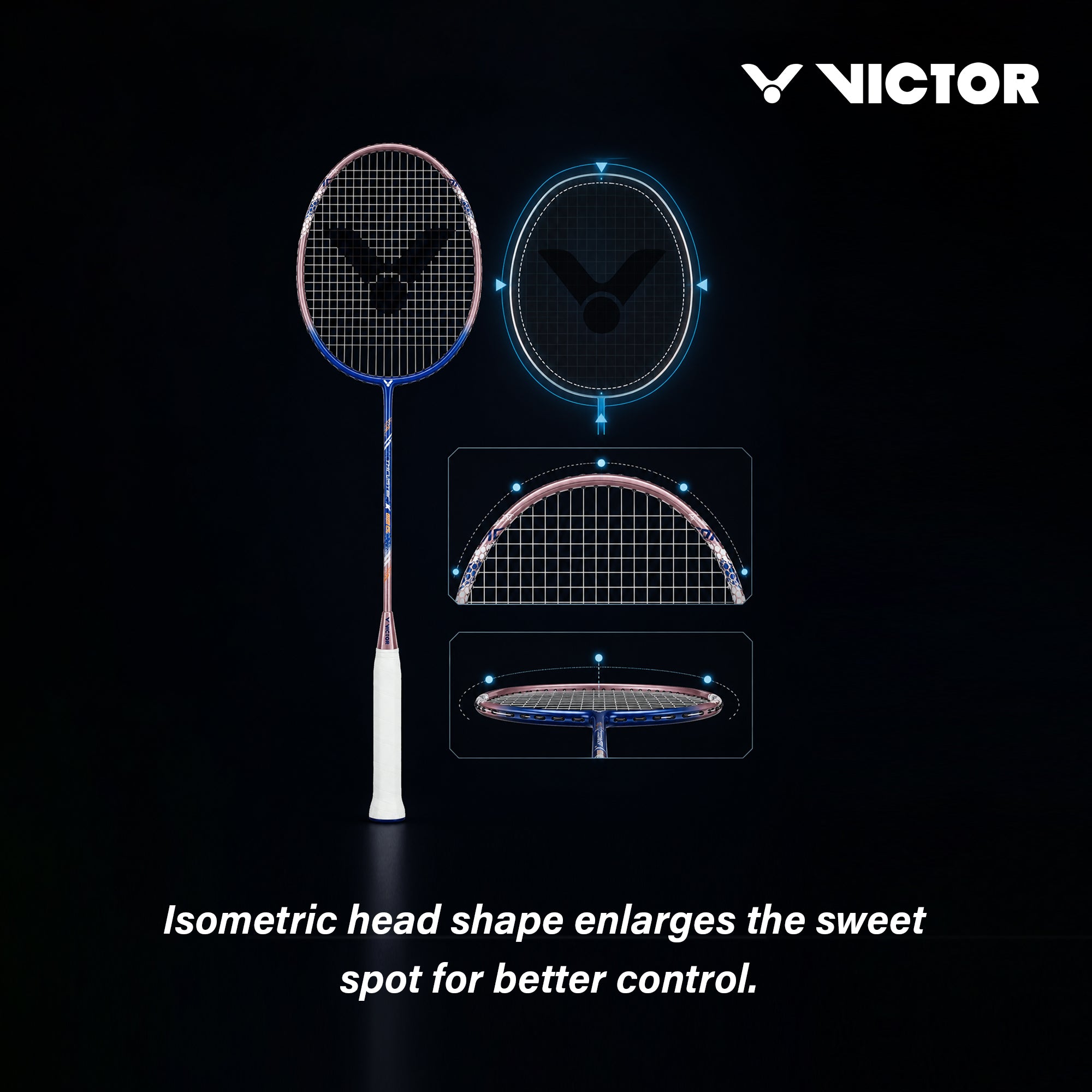 VICTOR Thruster K 815CL-I Strung Badminton Racket – G5, Lightweight & Durable Performance