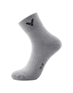VICTOR Mid-Calf Socks SK152-3 – Pack of 3 Sports Socks (Grey, Black & White)