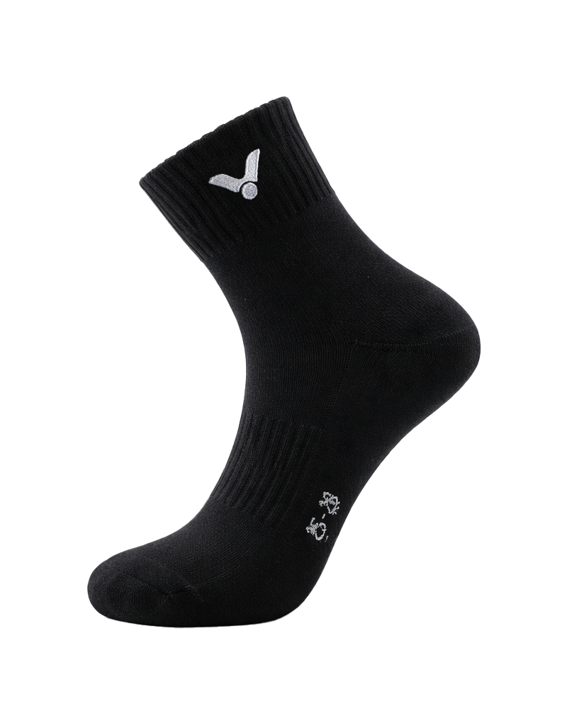 VICTOR Mid-Calf Socks SK152-3 – Pack of 3 Sports Socks (Grey, Black & White)