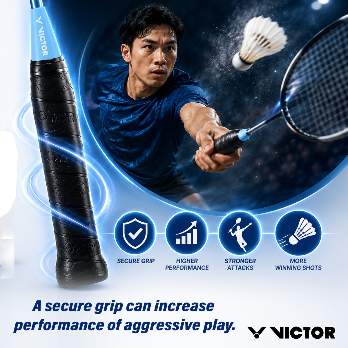 VICTOR AC018 Grip Powder Enhanced Grip & Moisture Control-Pack of 2