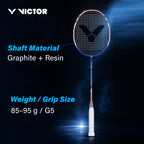 VICTOR Thruster K 815CL-I Strung Badminton Racket – G5, Lightweight & Durable Performance