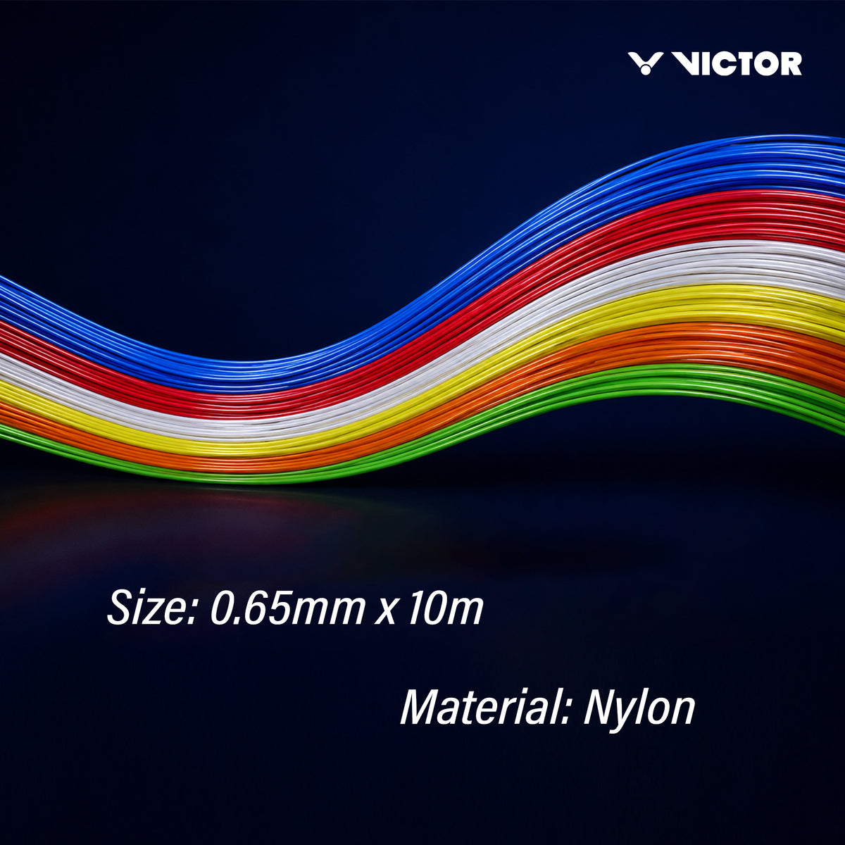 VICTOR VS-65 High Resilience, Durable & Precision Control String (0.65mm x 10m) Pack of 2
