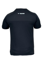 VICTOR Polyester Unisex T-Shirt T-4330 – Black | Lightweight, Breathable, Performance Activewear