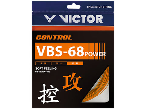 VICTOR VBS-68POWER Soft Control Badminton Racket String-Pack of 2