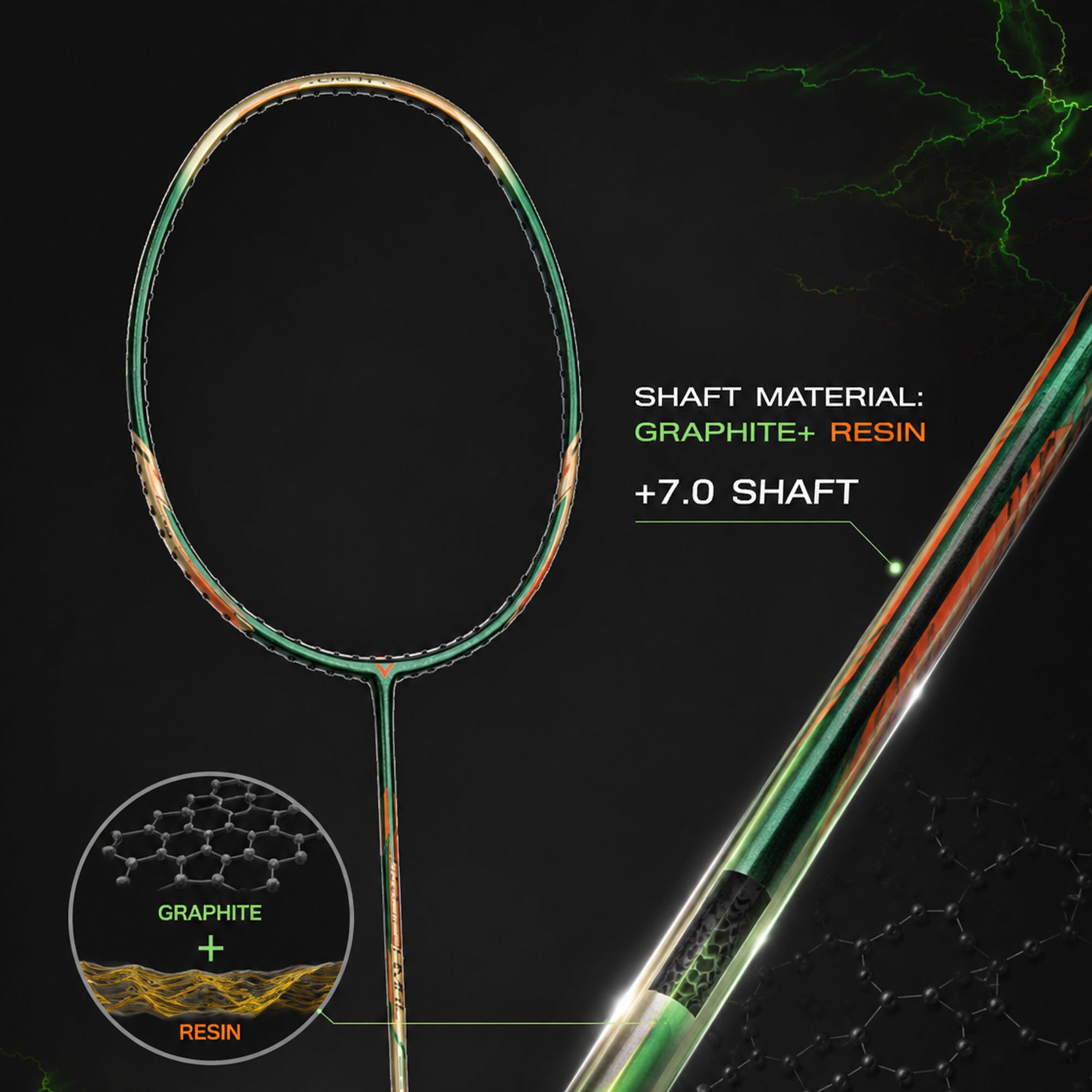 VICTOR Thruster TK-HMR Light-V 5U/6U Professional Power Series Racquet
