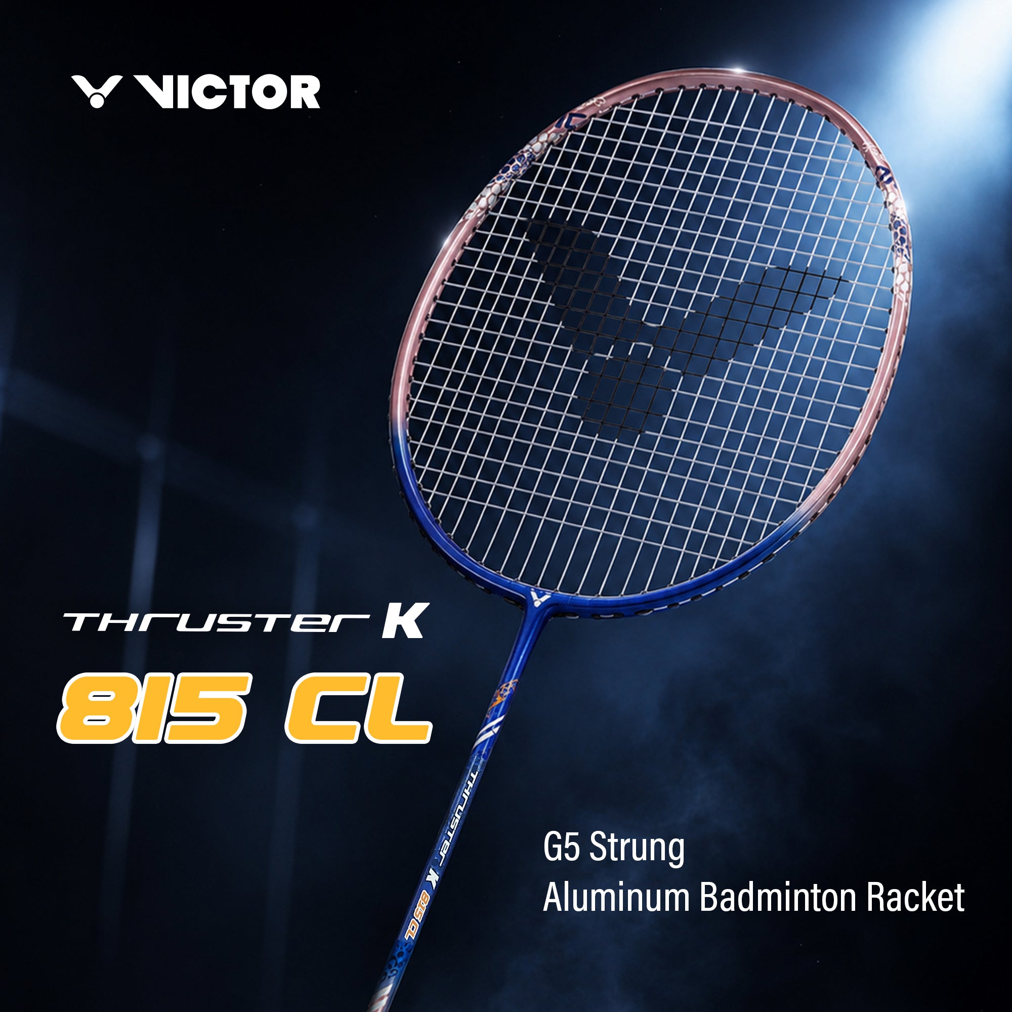 VICTOR Thruster K 815CL-I Strung Badminton Racket – G5, Lightweight & Durable Performance