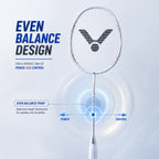 VICTOR DX-1L-V Strung Professional Badminton Racket – Lightweight, Even Balance & Precision Control