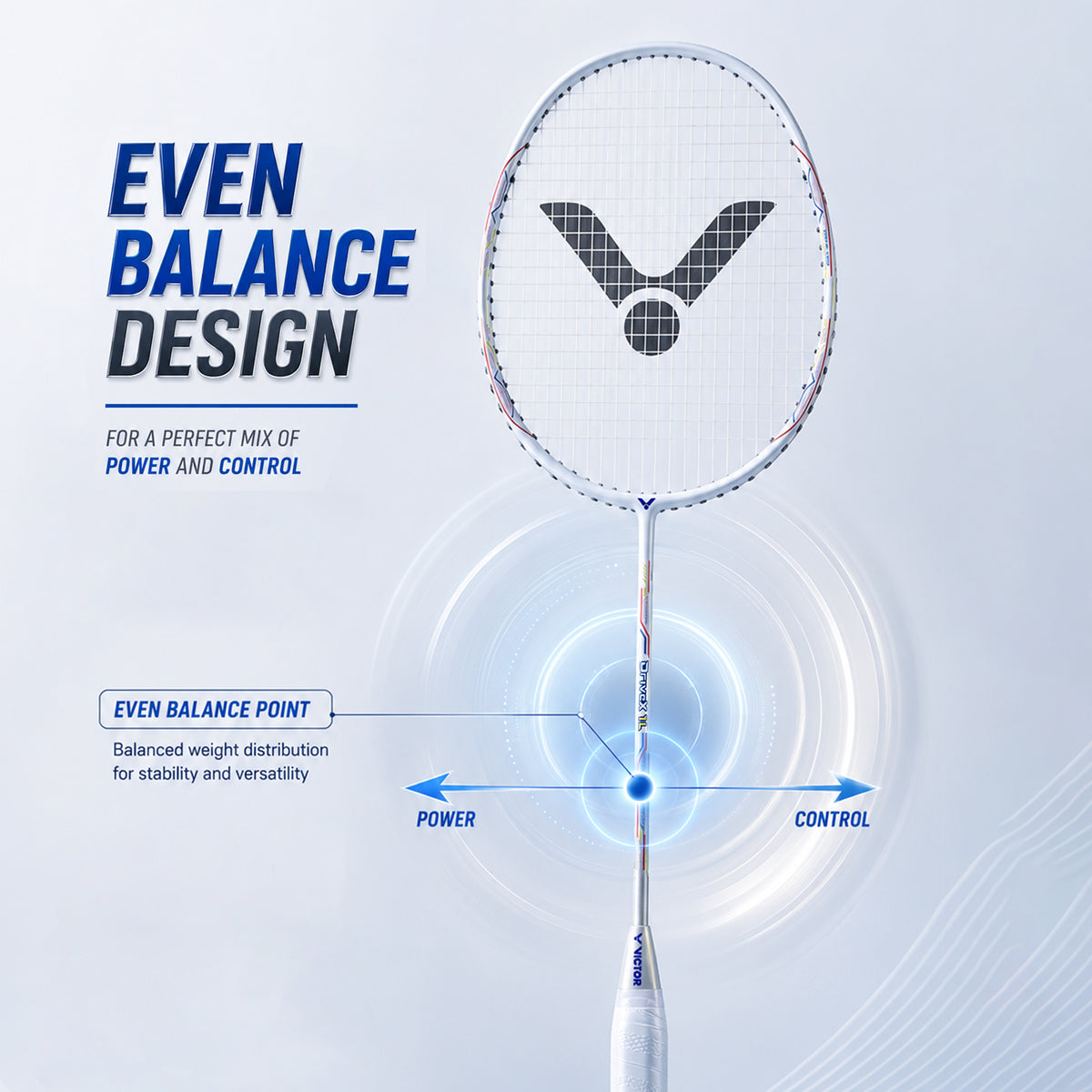 VICTOR DriveX DX-1L-V Strung Professional Lightweight  Racket