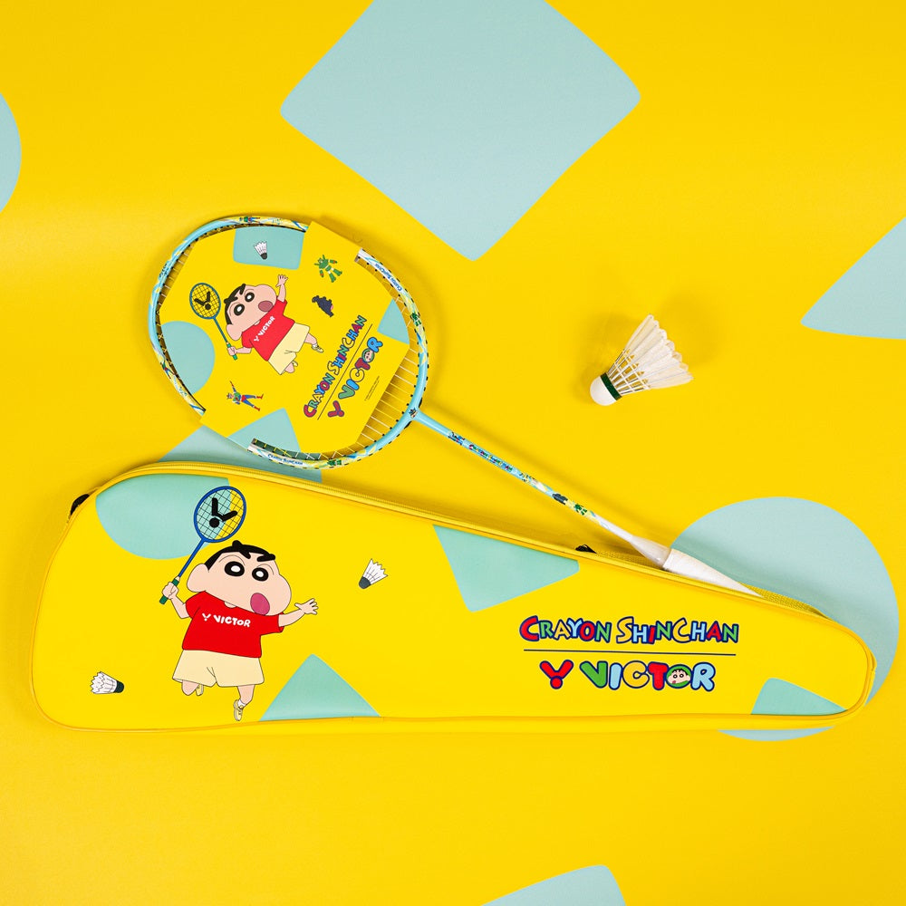 Vs Chibi Racket VICTOR X CRAYON SHINCHAN Medium End ARS-CS U-4U Unstrung Badminton ...
