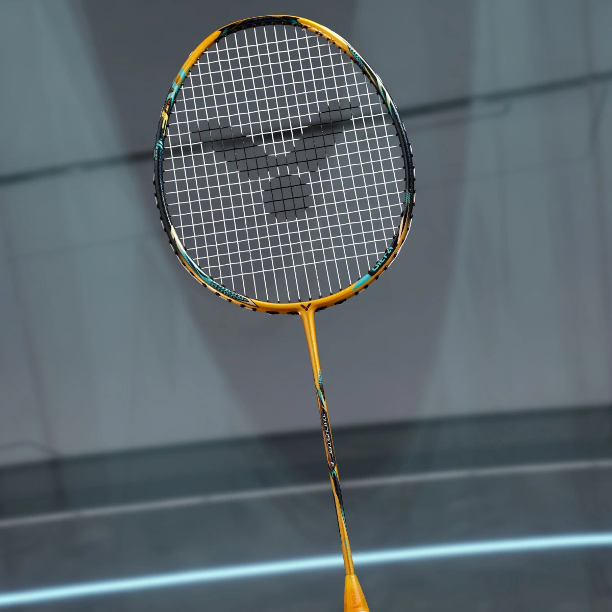 Victor Thruster F C Ultra X Professional Badminton Racket – Power Series Attacking Racket with PYROFIL, Metallic Carbon Fiber, Nano Aerogel, Free Core & Power Ring Pro (3U/4U/5U)