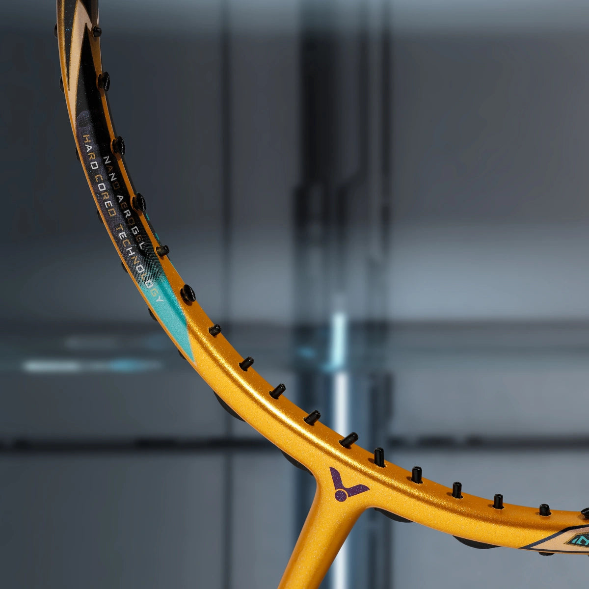 Victor Thruster F C Ultra X Professional Badminton Racket – Power Series Attacking Racket with PYROFIL, Metallic Carbon Fiber, Nano Aerogel, Free Core & Power Ring Pro (3U/4U/5U)