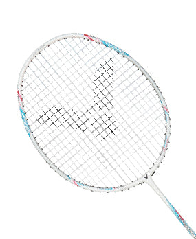 VICTOR Thruster TK-220HII Badminton Racket 4U G6 Strung – High Tension 35 lbs, Graphite Frame, Power & Speed