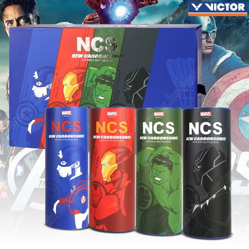 VICTOR NCS Synthetic  Avengers Limited Edition Shuttlecock-4 Tube Set