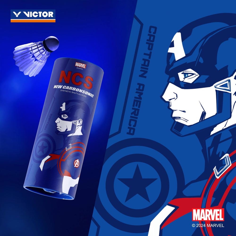 VICTOR NCS Synthetic Shuttlecock – Avengers Limited Edition (4 Tube Set)