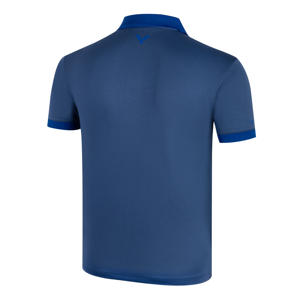 VICTOR S-59141 Unisex Polo T-Shirt – Premium Polyester, Breathable & Quick-Dry Sportswear (Available in Two Colour -Navy Blue & Black)