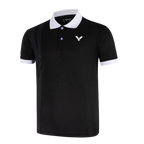 VICTOR S-59141 Unisex Polo T-Shirt – Premium Polyester, Breathable & Quick-Dry Sportswear (Available in Two Colour -Navy Blue & Black)