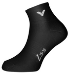 Victor Ankle Socks SK145 | Unisex Sports Socks, White & Black (Size L)