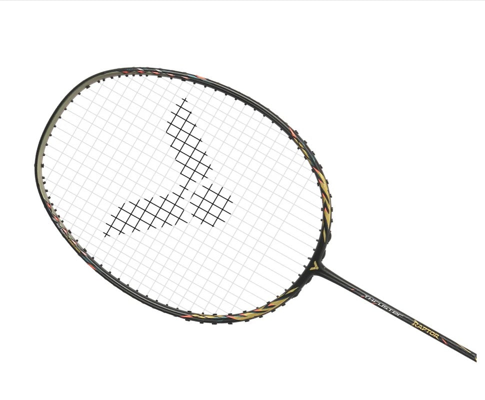 VICTOR Thruster TK-RAPTOR Badminton Racket 4U G5 – Head Heavy, Stiff Shaft, 31 lbs Tension, Advanced Power Racket