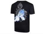 VICTOR x Dragon Ball Z T-502DBZ Knitted T-Shirt (Black) | Premium Cotton Blend (72.6% Cotton, 27.4% Polyester) | Soft, Lightweight & Breathable | Anime Graphic Tee