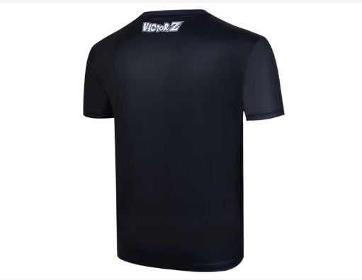 VICTOR x Dragon Ball Z Knitted T-Shirt T-501DBZ Black | 72.6% Cotton 27.4% Polyester | Soft, Breathable & Comfortable | Anime Graphic Casual & Sports Tee