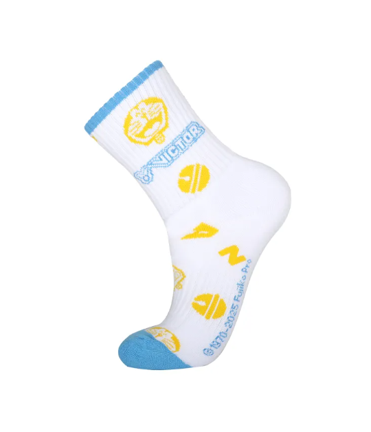 Victor x Doraemon Sport Socks SK513DRM | Limited Edition, L (25–28cm), Yellow/Light Blue