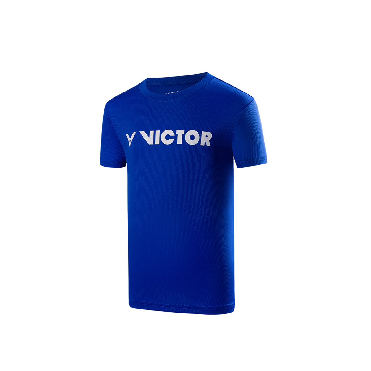 VICTOR T-42050/F Junior Sports T-Shirt – 100% Polyester, Lightweight & Breathable, Blue