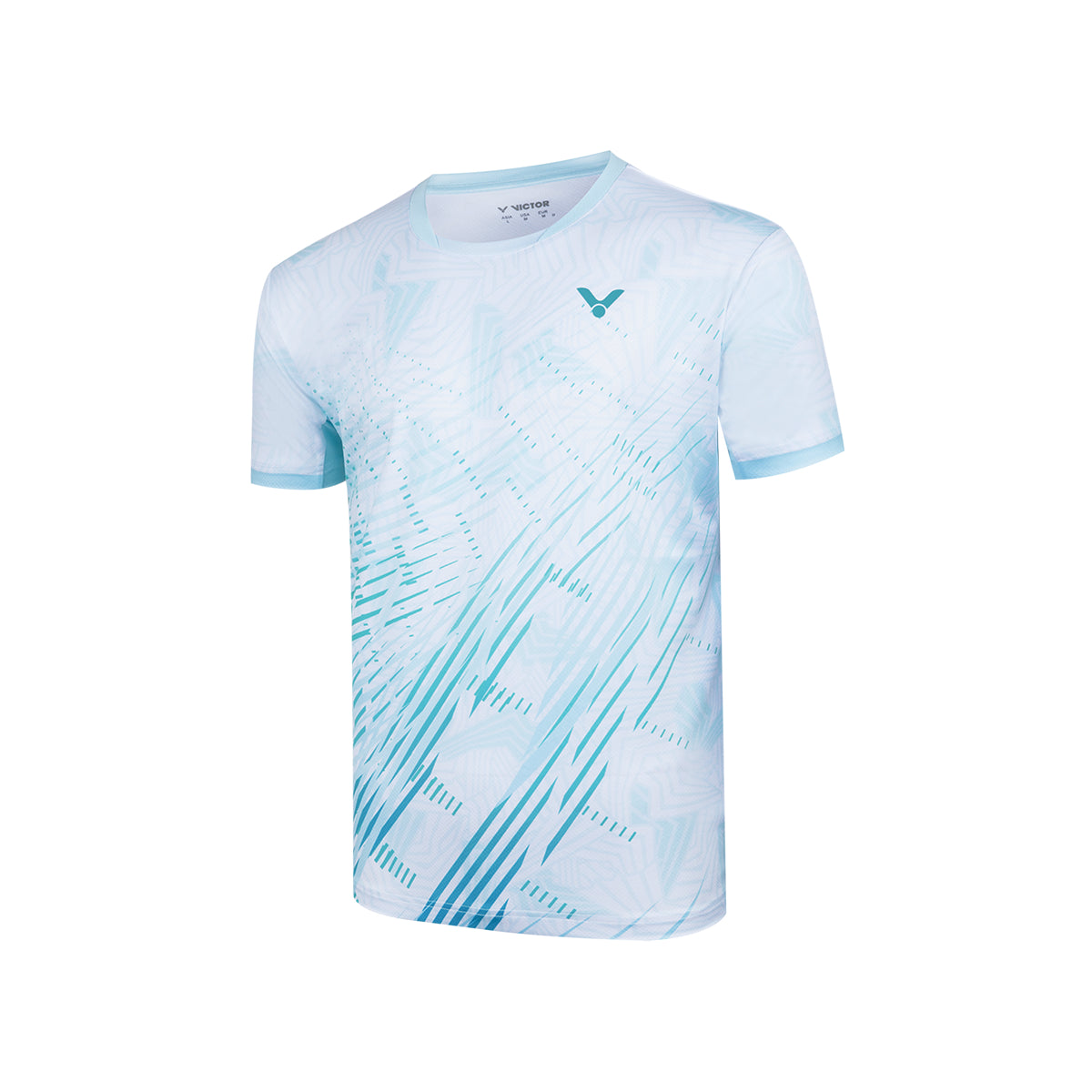 VICTOR T-50013 Unisex Quick-Dry Polyester T-Shirt – Lightweight Sports & Training Tee-White