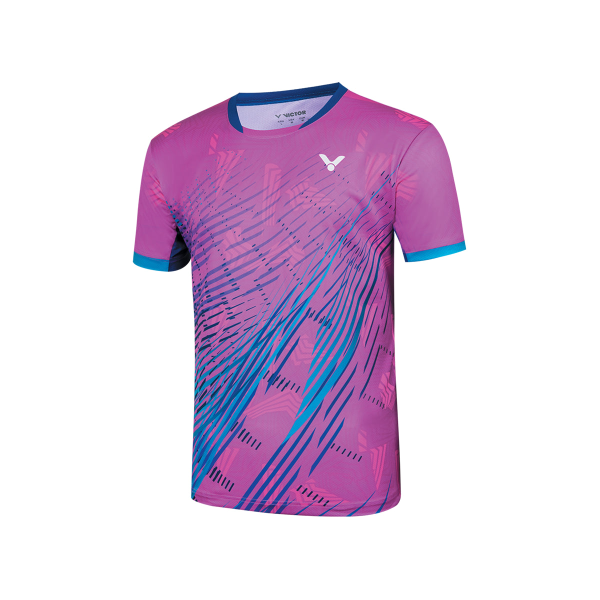 VICTOR T-50013 Unisex Quick-Dry Polyester T-Shirt – Lightweight Sports & Training Tee-White