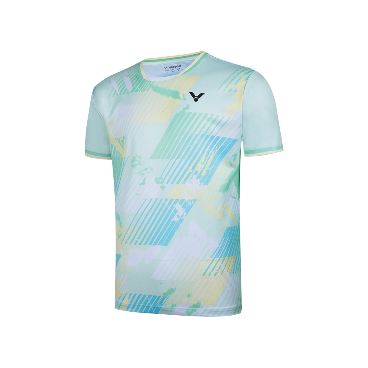 Victor T-50014 Unisex Polyester T-Shirt | Lightweight Sports Tee | Breathable Casual Wear | Available in Patel Green & Purple