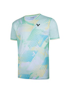 Victor T-50014 Unisex Polyester T-Shirt | Lightweight Sports Tee | Breathable Casual Wear | Available in Patel Green & Purple