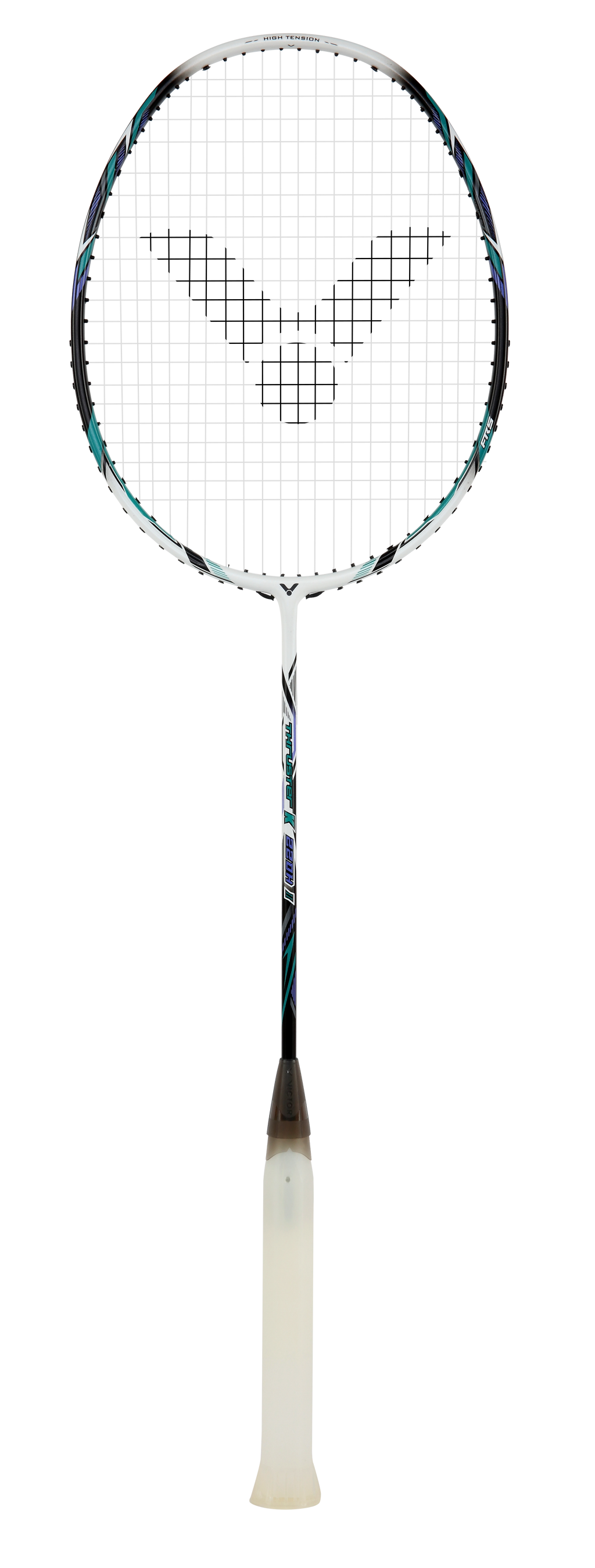 VICTOR Thruster TK-220HII Badminton Racket 4U G6 Strung – High Tension 35 lbs, Graphite Frame, Power & Speed