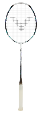 VICTOR Thruster TK-220HII Badminton Racket 4U G6 Strung – High Tension 35 lbs, Graphite Frame, Power & Speed