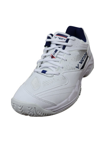 VICTOR A301IN Badminton Shoes for Men & Women – Comfortable Court Shoes, Navy Blue / White-Blue