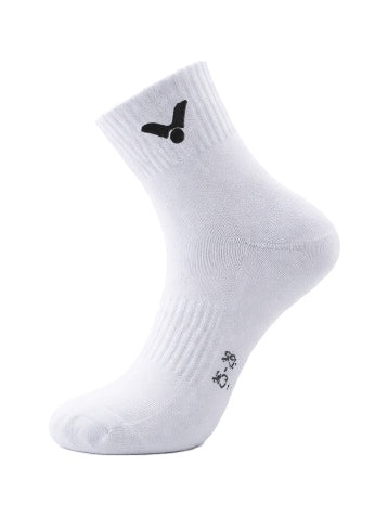 VICTOR Mid-Calf Socks SK152-3 – Pack of 3 Sports Socks (Grey, Black & White)