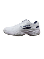 VICTOR A301IN Badminton Shoes for Men & Women – Comfortable Court Shoes, Navy Blue / White-Blue