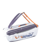 VICTOR Kit Bag BR5223 – Polyester + PU, 75x24x30 cm, Bright White/High Rise | Racket & Shoe Compartments