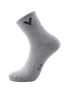 VICTOR Mid-Calf Socks SK152-3 – Pack of 3 Sports Socks (Grey, Black & White)