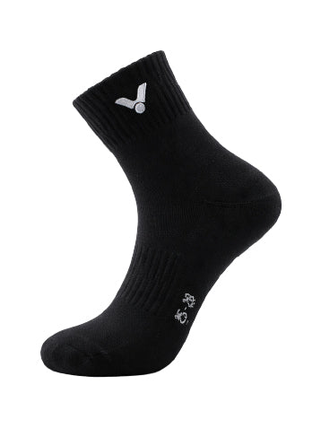 VICTOR Mid-Calf Socks SK152-3 – Pack of 3 Sports Socks (Grey, Black & White)